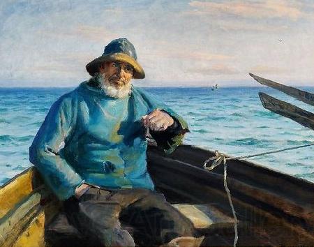 Michael Ancher Fisherman from Skagen Spain oil painting art